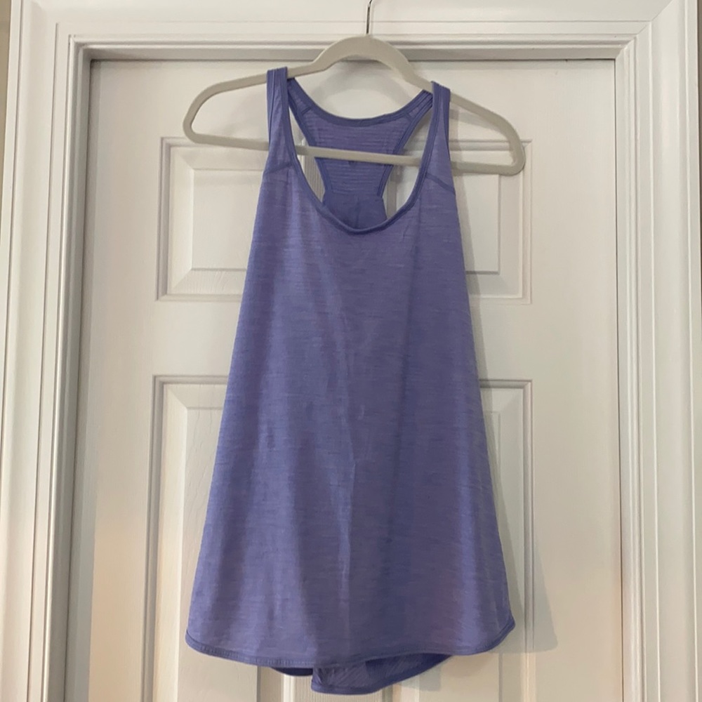 Lululemon loose pleat back tank sz 10